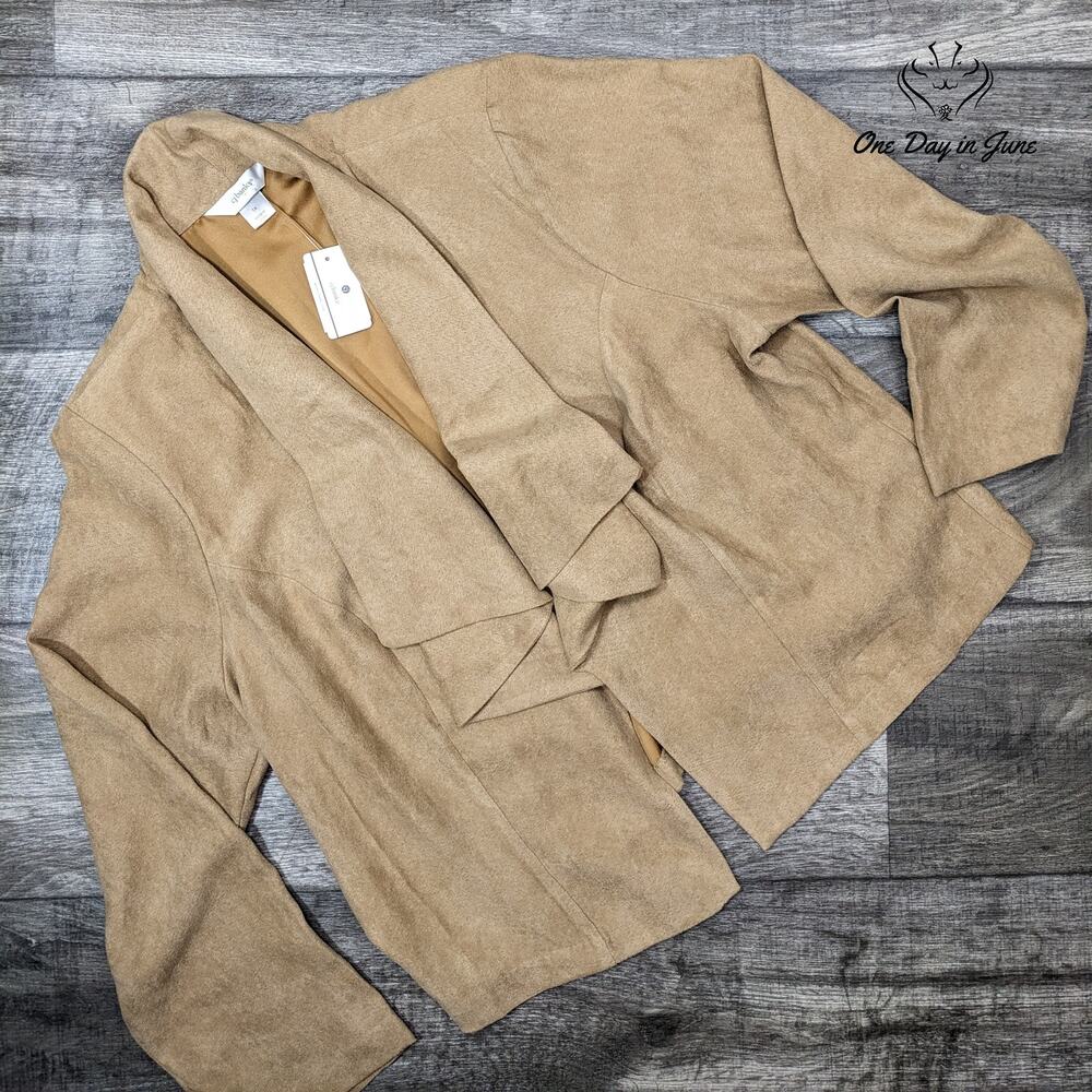 CJ Banks Super Soft Suede Like Blazer Size 1X